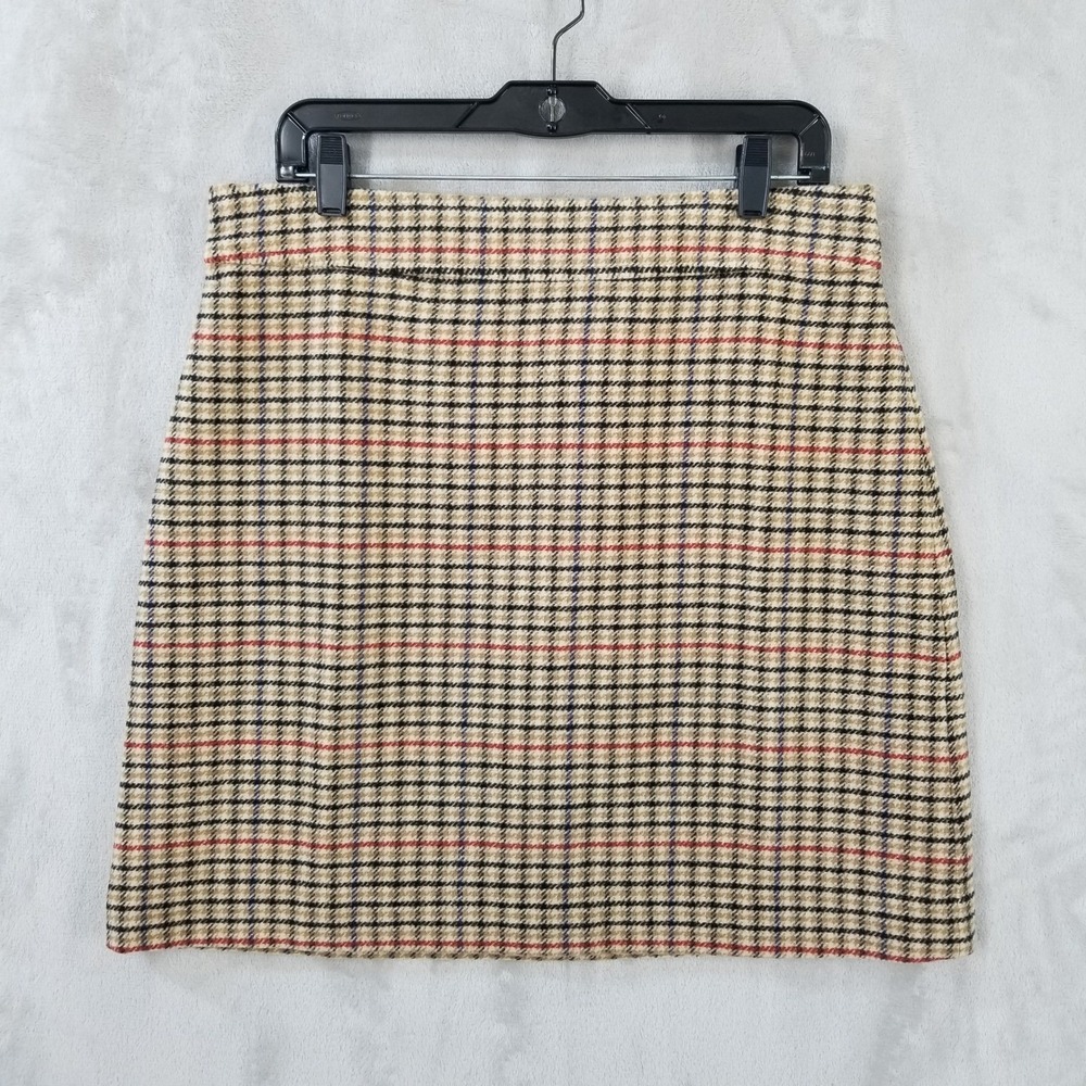 NWT J. Crew Plaid Mini Skirt